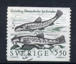 Sellos de Europa - Suecia -  Noemacheilus Barbatulus