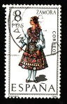 Stamps : Europe : Spain :  Traje Tipico (ZAMORA )