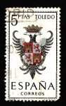 Stamps Spain -  ESCUDO (TOLEDO)