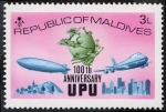 Sellos de Asia - Maldivas -  Aviación