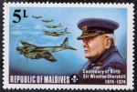 Stamps Maldives -  Aviación