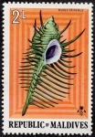 Stamps Asia - Maldives -  Conchas