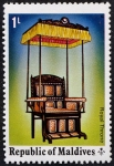 Stamps Maldives -  Trono