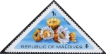 Sellos de Asia - Maldivas -  Flores