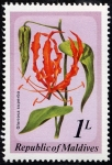 Stamps Asia - Maldives -  Flores