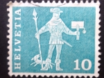 Stamps Switzerland -  HELVETIA - MENSAJERO CON LANZA