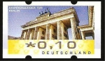 Stamps Germany -  puerta de brandenburg en berlin