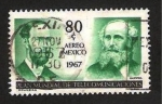Stamps Mexico -  plan mundial de telecomunicaciones, hertz y maxwel