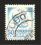 Stamps Mexico -  arqueologia, mascara