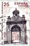 Stamps Spain -  Patrimonio de la humanidad 1991 Puerta y puente de Alcántara