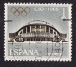 Stamps Spain -  Palacio de Deportes (Madrid)