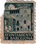 Stamps Spain -  Barcelona. Casa Padellás 1943