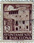 Stamps Spain -  Barcelona. Casa Padellás 1943