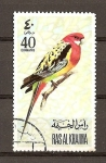Sellos de Asia - Emiratos rabes Unidos -  Pajaros.