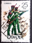 Stamps : Europe : Spain :  Nº30 INFANTERIA LIGERA 1830