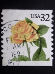 Stamps : America : United_States :  ROSA AMARILLA