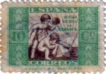 Stamps Spain -  Beneficencia. Alegoría infantil 1934