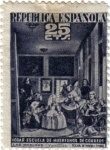 Stamps Spain -  Beneficencia. Cuadros de Velazquez 1938