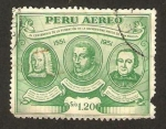 Stamps Peru -  IV centº de la fundacion de la universidad mayor de san marcos