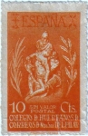 Stamps Spain -  Colegio de huérfanos de correos. Nuestra señora del Pilar