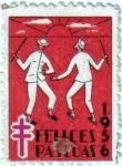 Stamps Spain -  Felices pascuas 1956
