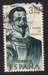 Stamps Spain -  Pedro de Valdivia