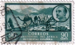 Stamps Spain -  Africa Occidental Paisajes y efigie del general Franco
