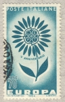 Stamps Italy -  Europa V anniversario