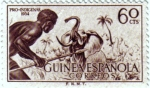 Sellos del Mundo : Africa : Guinea : Pro indígenas. 1954 Guinea Española
