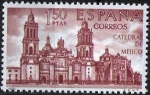 Sellos de Europa - Espa�a -  Forjadores de America. Catedral de Méjico.