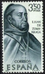 Stamps Spain -  Forjadores de América. Fray Juan de Zumárraga.