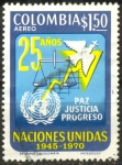 Stamps : America : Colombia :  NACIONES UNIDAS 1945 - 1970