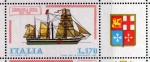 Stamps Italy -  1977 Construccion naval: Piroscafo Ferdinando I