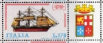 Stamps Italy -  1977 Construccion naval:Corvetta Caracciolo