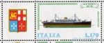 Stamps Italy -  1977 Construccion naval: M/N Saturnia
