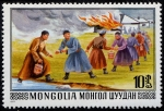 Stamps Mongolia -  Lucha contra incendios