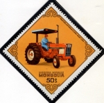 Stamps : Asia : Mongolia :  Tractor