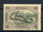 Stamps Liberia -  Cocodrilo