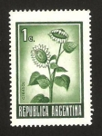 Stamps Argentina -  fllora, girasol