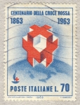 Sellos de Europa - Italia -  Centenario de la Cruz Roja 1863-1963