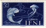Sellos de Europa - Espa�a -  IFNI. Día del sello 1953 peces