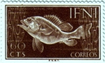 Sellos de Europa - Espa�a -  IFNI. Día del sello 1953 peces