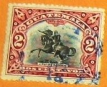 Stamps Guatemala -  Justo Rufino Barrios