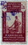 Stamps Africa - Morocco -  Protectorado Español en Marruecos. Impuesto de timbre