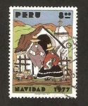 Stamps Peru -  navidad 77