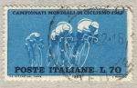 Stamps Italy -  Campeonato mundial de ciclismo 1962