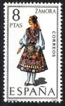 Stamps Spain -  Trajes típicos españoles. Zamora.