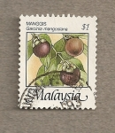 Sellos del Mundo : Asia : Malaysia : Garcinia mangostana