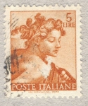 Stamps Italy -  Michelangiolesca   Testa di  ignudo