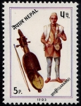 Stamps Asia - Nepal -  Instrumentos